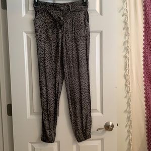 Animal print black grey new joggers